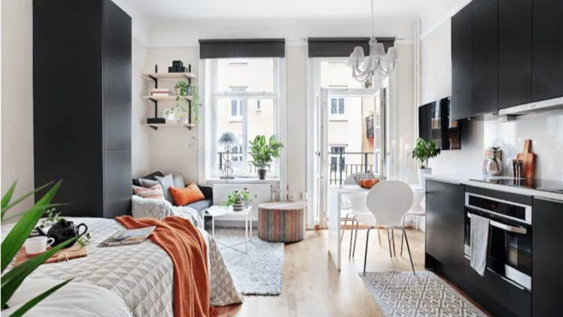 An Apartment Showing Affordable Studio Apartment Decorating Tips